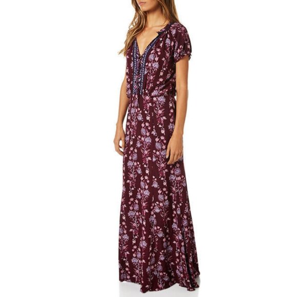 TIGERLILY 'Carriacou' Women's Maxi Dress Mulberry US 4 - Picture 2 of 8